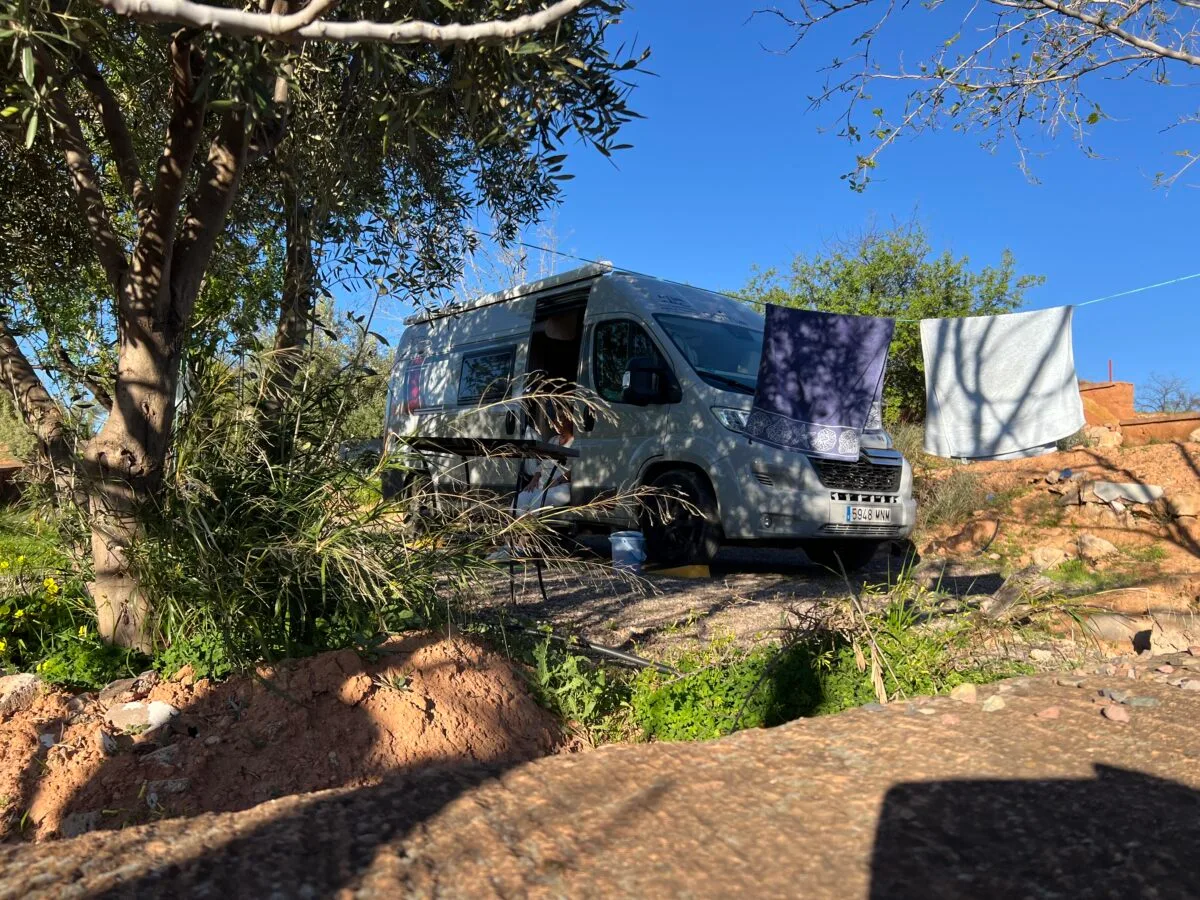 Camper at Auberge Zebra, Ouzoud.
