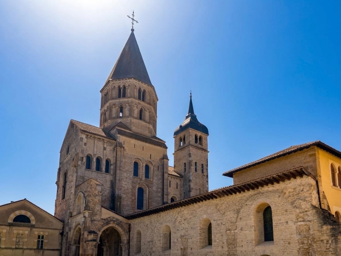Abdijkerk in Cluny, Frankrijk.