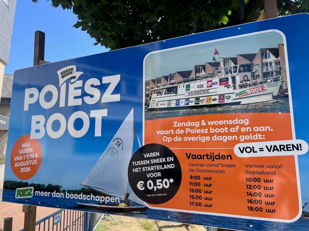 Overtocht met de Poiesz-boot voor 50 cent.