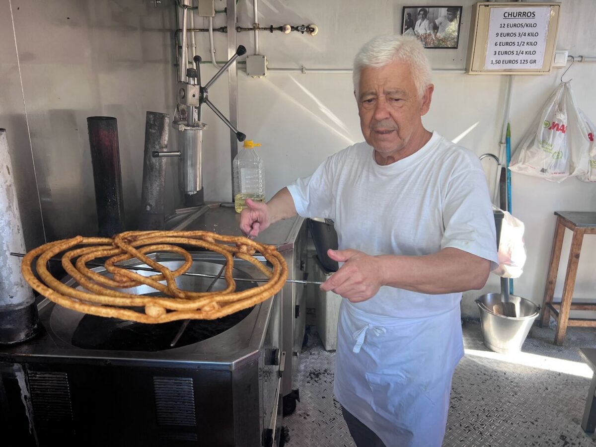 Churrosbakker in Cádiz.